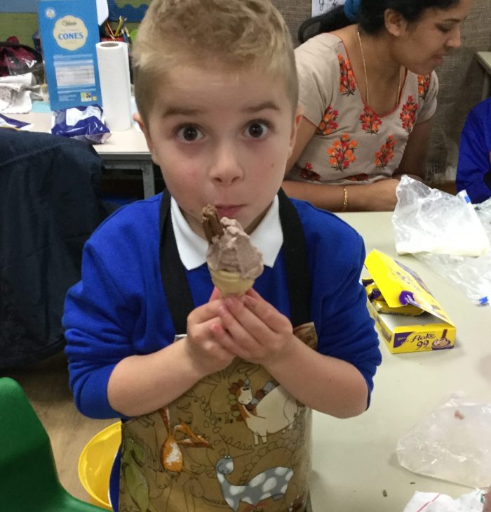 Beddington Infants' School Amazing IceCream Making in Year 2!